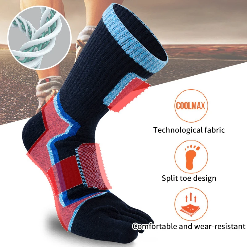 

1Pair Toe Short Socks Sport Mesh Non-Slip Endurable Fitness Outdoor Basketball Travel 5 Finger Socks
