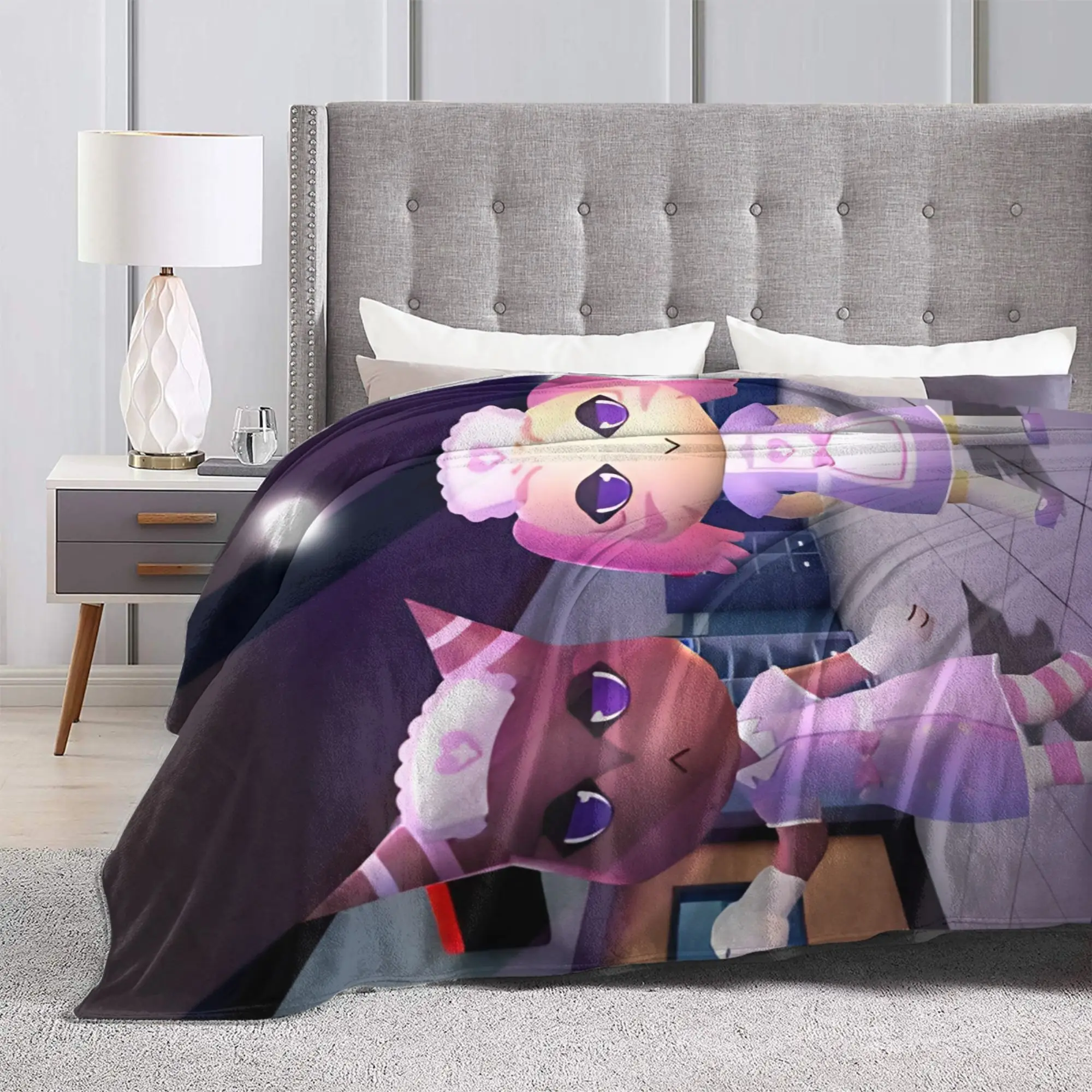 Horror Animals Hospitals Flannel Blankets  Novelty Throw Blanket for  Sofa Bedding Lounge 150*125cm Quilt