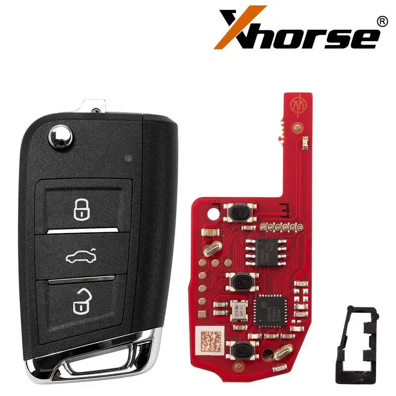 Xhorse XKDM05EN Universal Remote Key 2nd Generation Old XKMQB5EN for VW Skoda 3 Buttons Supports Wireless Programming