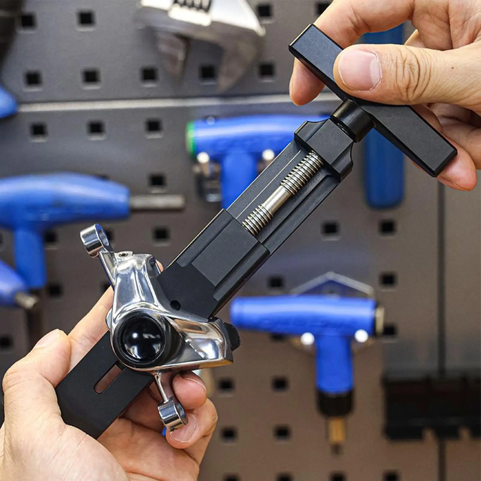 

Professional Bike Disc Brake Piston Reset Tool, Bicycle Brake Calipers Spreader Set, Durable Steel Cycling Maintenance Kit