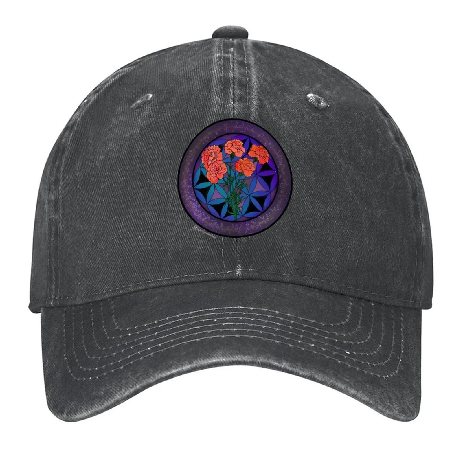 

Moody Carnations Design #1 Baseball Cap Beach Bag tactical cap fun hats beach hat Women's Beach Outlet Men's