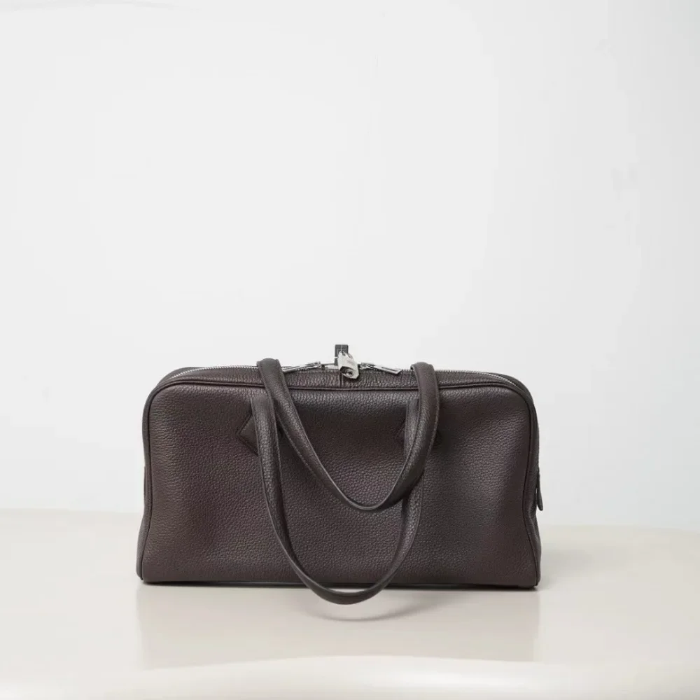 

2025 High-end Light Luxury First-layer Tc Cowhide Tote Bag Commuter Versatile Leather Women's Bag Handbag Shoulder Bag