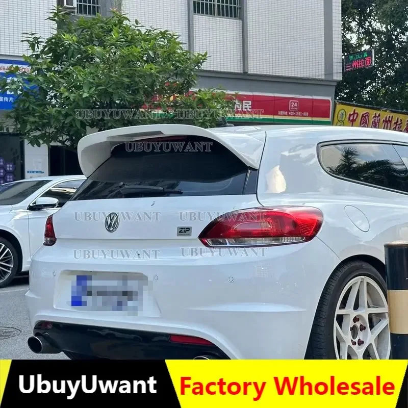 

Car Styling Fit For Volkswagen Scirocco 2009-2013 (only for R) CARBON FIBER Materoal Rear Roof Lip Spoiler Trunk Boot Wing