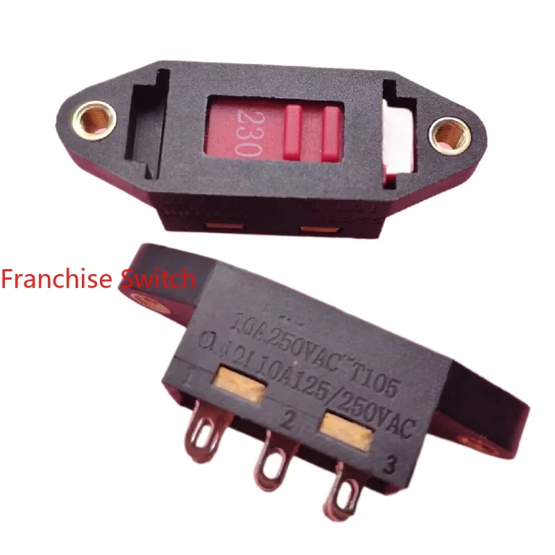 

10PCS switch, slide L21-22A1 toggle 115V/230V 6 feet 2 gears