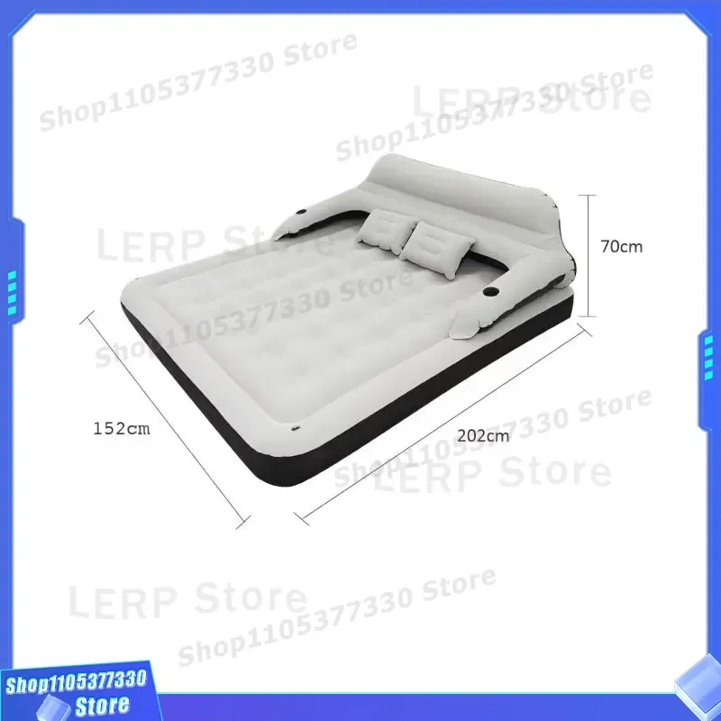 Modern Twin Air Mattress High Folding Inflatable Bed for Outdoor Camping Park Activities Portable Design Comfortable Sleep