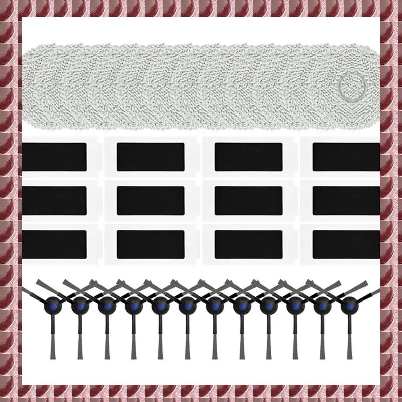 

A95G Compatible For Ecovacs Debot T30 Pro/T30 Pro Omni/T30 Max Side Brush Heap Filter Mop Cloth Parts