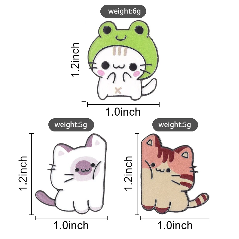 2-12 Stück/Set Anime-Spiel TCG Magic Energy Types Abzeichen Emaille-Pins Pop Rock Band Anime Turbo Granny Cat Maomao Brosche Schmuck Geschenke – Detail 15