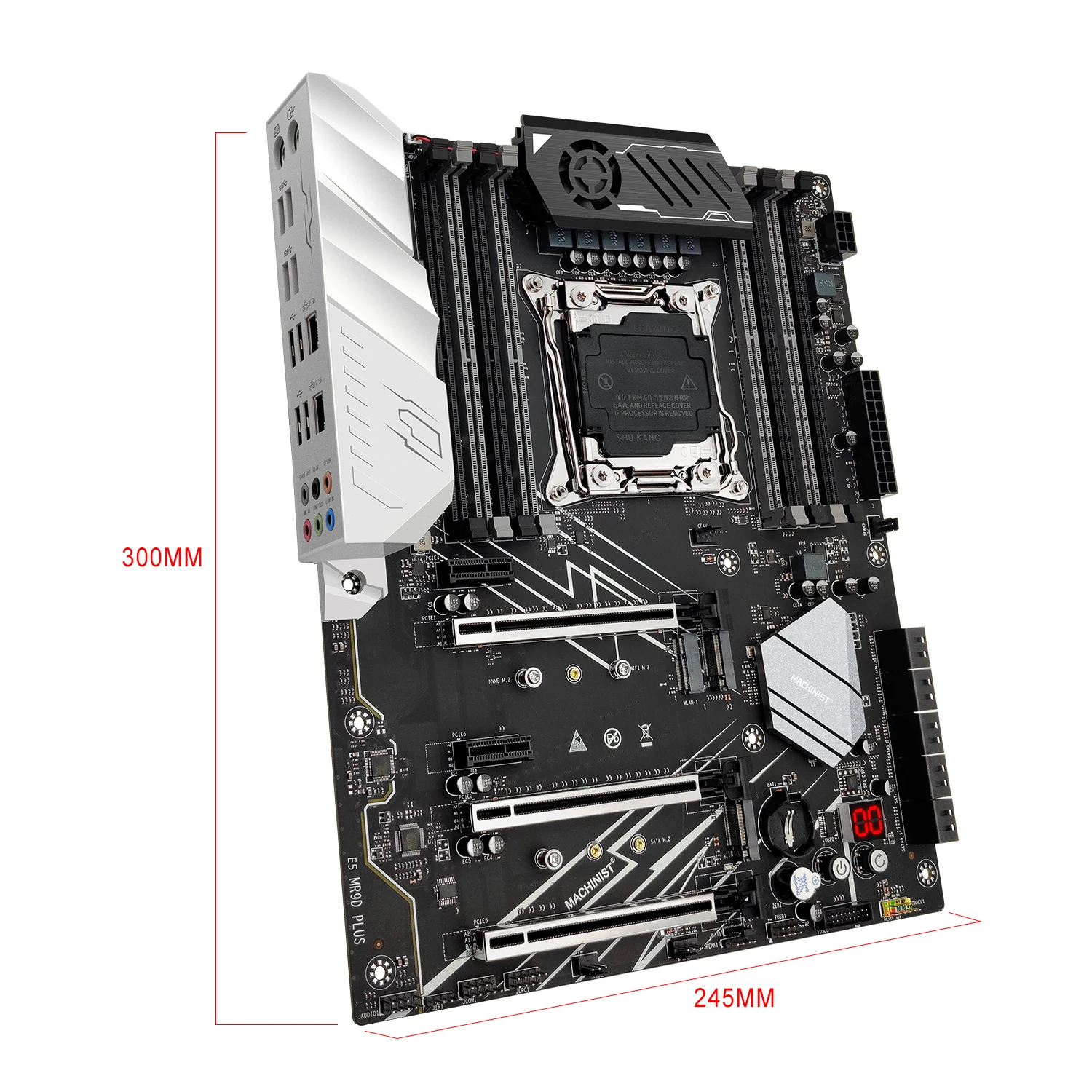 MACHINIST X99 Conjunto de placa-mãe LGA 2011-3 Kit Xeon E5 2697 V4 CPU com 8 slots 64GB DDR4 ECC 2133MHZ Memória NVME SATA M.2 ATX MR9D