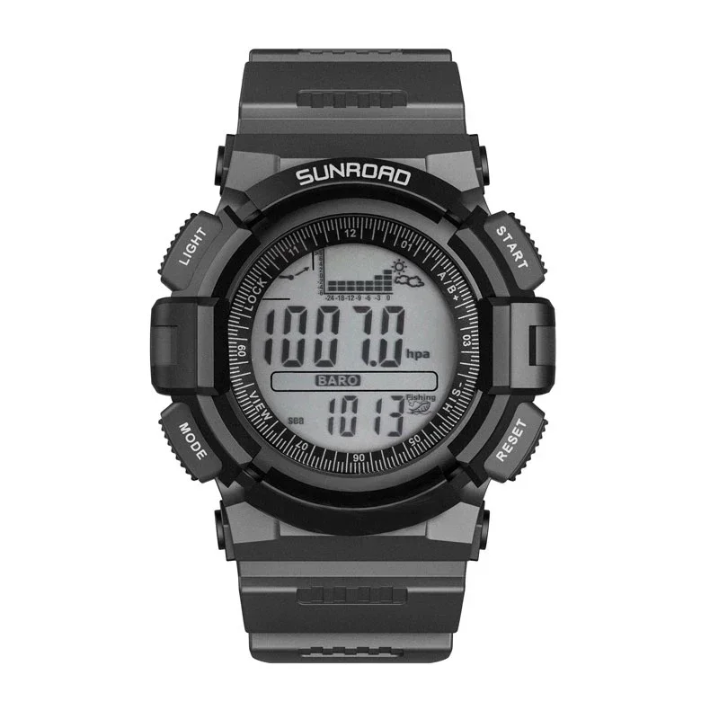 

Digital Men's Fishing Watches Water Depth Temperature Monitor Altimeter Compass Barometer Alarm Clock Waterproof 50m Backlight