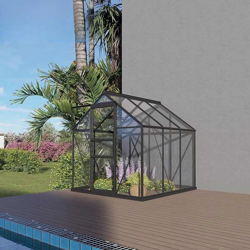 2025 الدفيئات الزراعية المتعددة المعدنية في الهواء الطلق الرش الري البيت الأخضر البلاستيك البولي كربونات الدفيئة