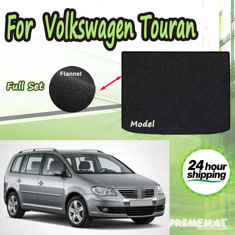 

Коврик в багажник ECOAUTO для Volkswagen Touran Коврик-вкладыш в багажник для моделей 2006-2015 годов, аксессуары