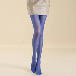Fashion Womens Lady Girls Blue Sexy Fishnet Pattern Silver Yarn Shinny Stockings Pantyhose Tights Woman