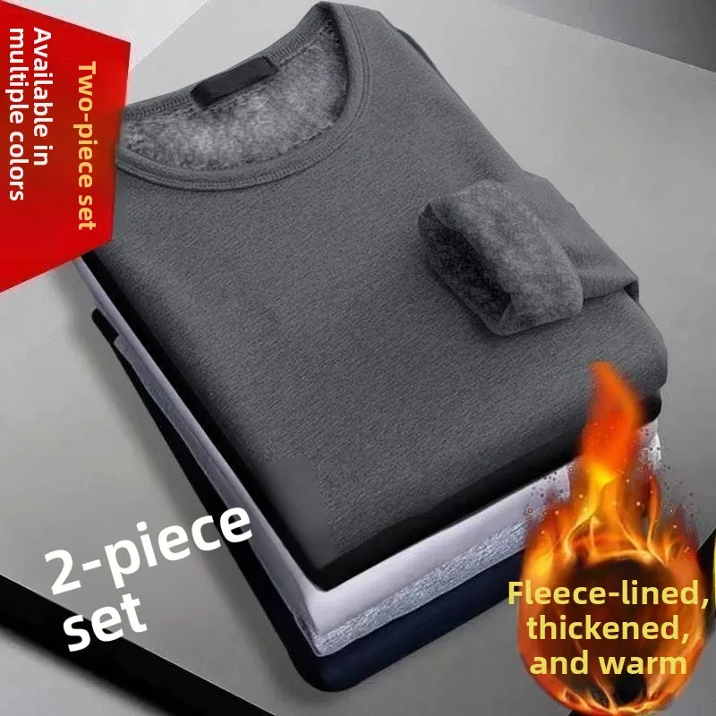 قميص رجالي بأكمام طويلة للعمل، مبطن بالصوف للشتاء، مقاس كبير، مناسب للعمل الشاق والارتداء اليومي، تصميم قياسي #2