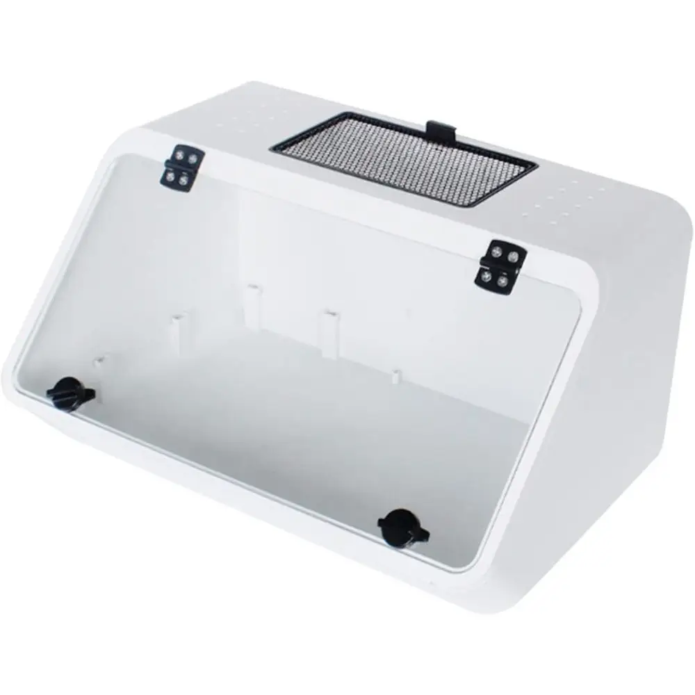 

Акриловая клетка, ящик для разведения насекомых, терариум для разведения рептилий для паука, ящерицы, многоножки, рогатой лягушки, жука (белый без Pl)