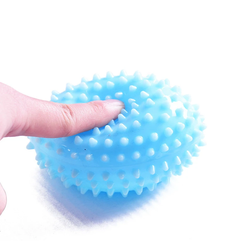 1Pcs 6.5cm Durable PVC Spiky Massage Ball Trigger Point Sport Fitness Hand Foot Pain Relief Plantar Fasciitis Reliever Hedgehog