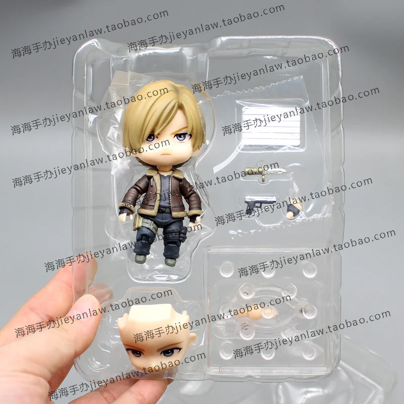 10cm In Stock Resident Evil 4 Remake 2337 Leon S. Kennedy Q Version Action Dolls Pvc Action Figurine Collection Model Toy Gift