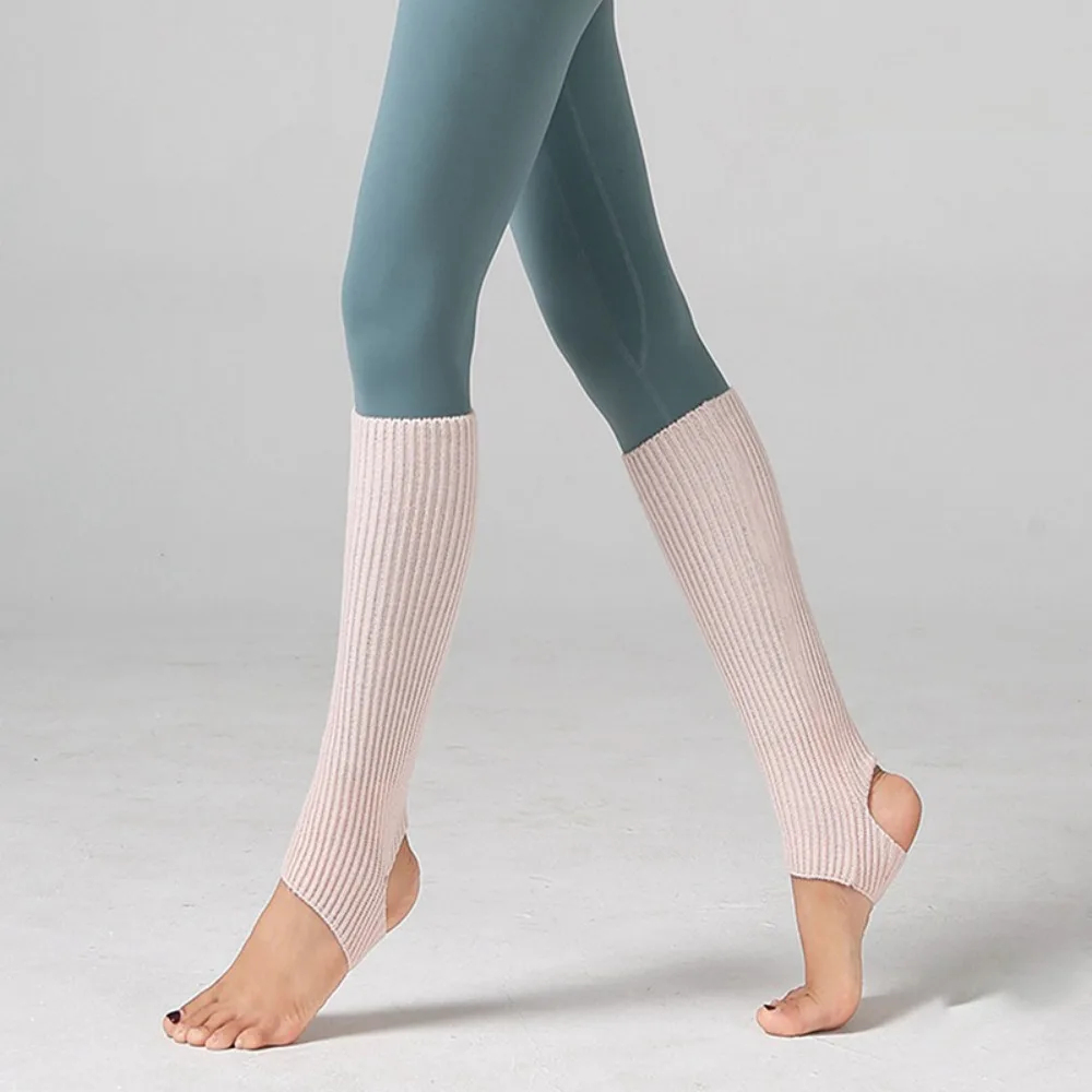 

Female Wear Ballet Leg Warmers Foot Covers Daily Wear Latin Socks Exercising Long Section Ballet Knitted Socks Gym Fitness