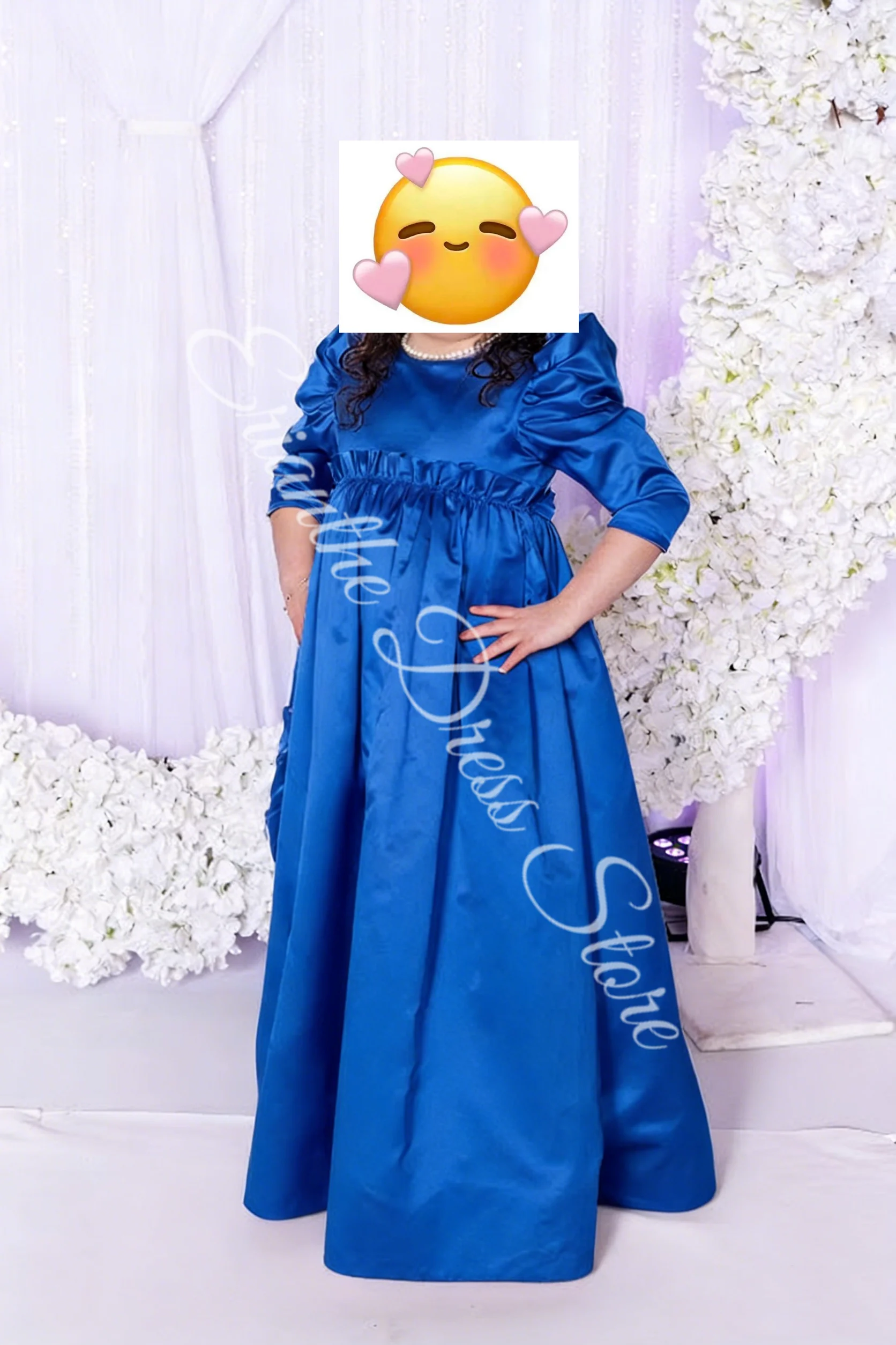 Robe à fleurs élégante pour filles, pour mariage, taille haute, en Satin, longueur au sol, fête d'anniversaire pour enfants, robes de bal de première Communion personnalisées