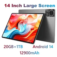 14 Inch Big Screen Eyes-Protect Android 14 Tablet PC 20+1TB 4G Phone Call 20MP+13MP 12000mAh BT 5G WIFI tablet Kids Pad
