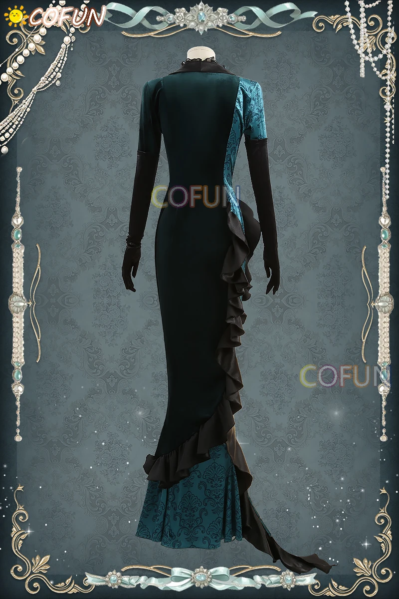 COFUN [مخصص] زي العجائب الملتوي جورجينا ليتش-اليشم وفلويد ليتش أمي بدلة فاخرة أزياء تنكرية للنساء لي