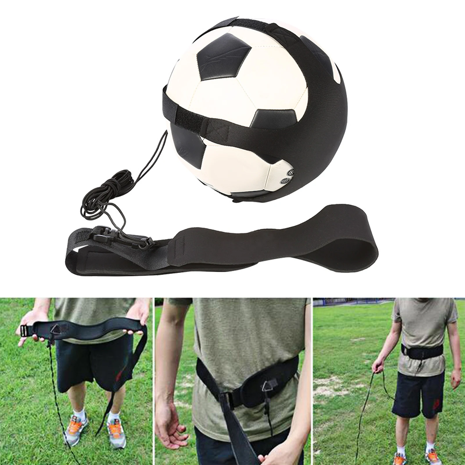 

Children Football Soccer Kick Trainer Skills Practice Exercises Training Waist Belt