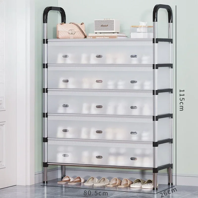 

Simple shoe rack at the entrance, home use, multi-layer dust-proof, space saving, sturdy, dormitory entry, shoe storage Hat rack