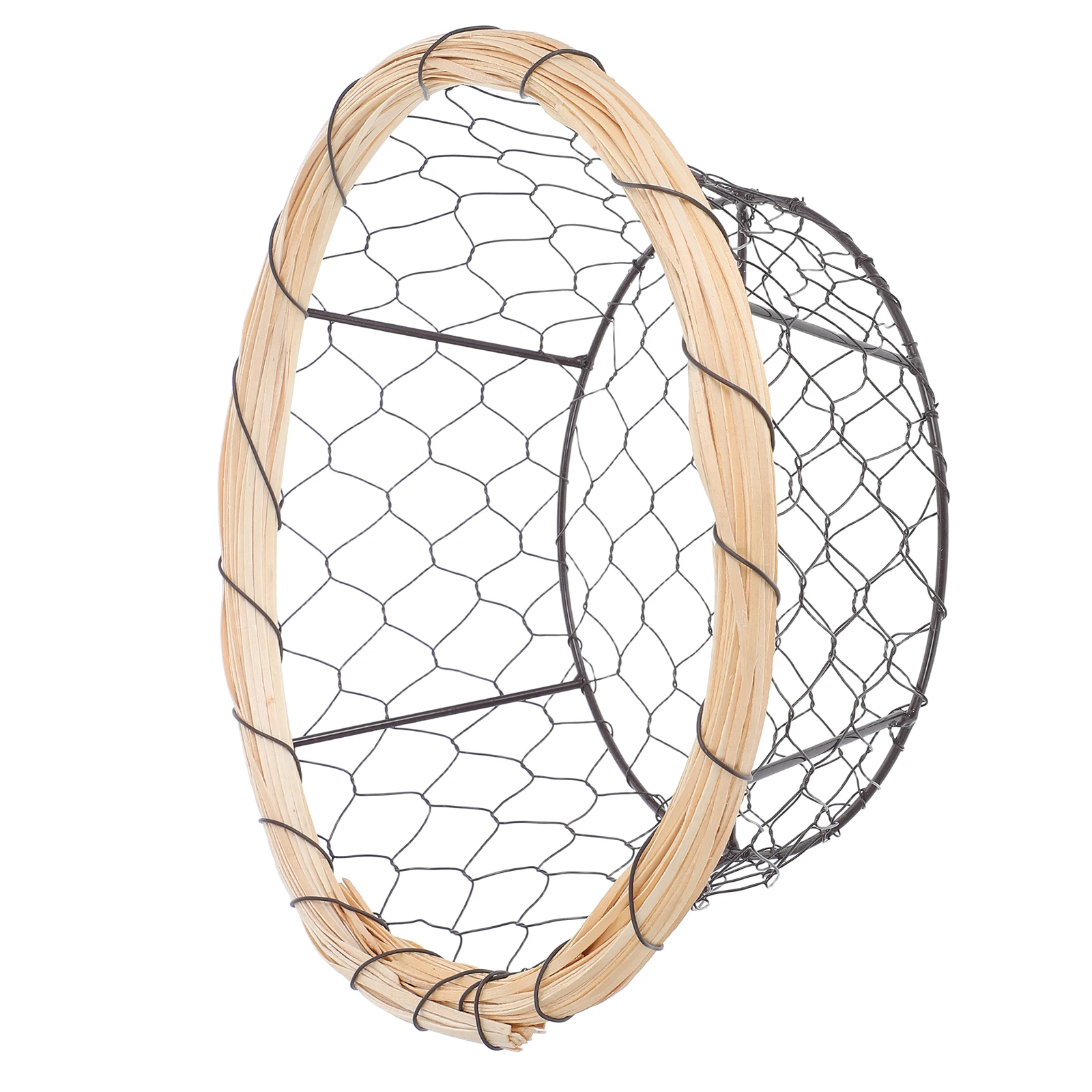 

25Cm Iron Wire Foldable Food Storage Organizer For Bread Fruits Eggs Kitchen Pantry Laundry Wire Mesh Basket Iron Basket Egg