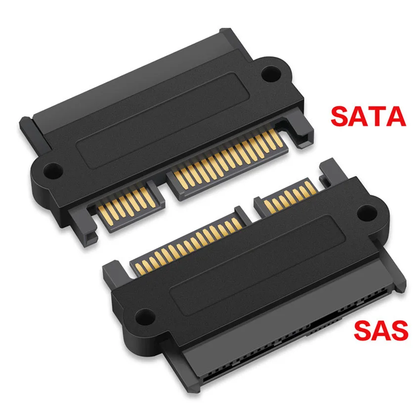 1pc SATA Hard Disk Drive Raid Adapter with 15 Pin 7 Pin + 15 Pin to SFF-8482 SAS 22 Pin Converter Adapter