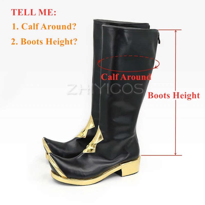 Customized New Game Genshin Impact Cosplay Shoes Genshin Impact Al Haitham Cosplay Boots Carnival Halloween Shoes for Women Men