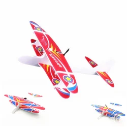 Hot Popular Hand Throwing Airplane Toy Outdoor Electric  Foam Aircraft Glider Model Children Easily Control Toys Gift