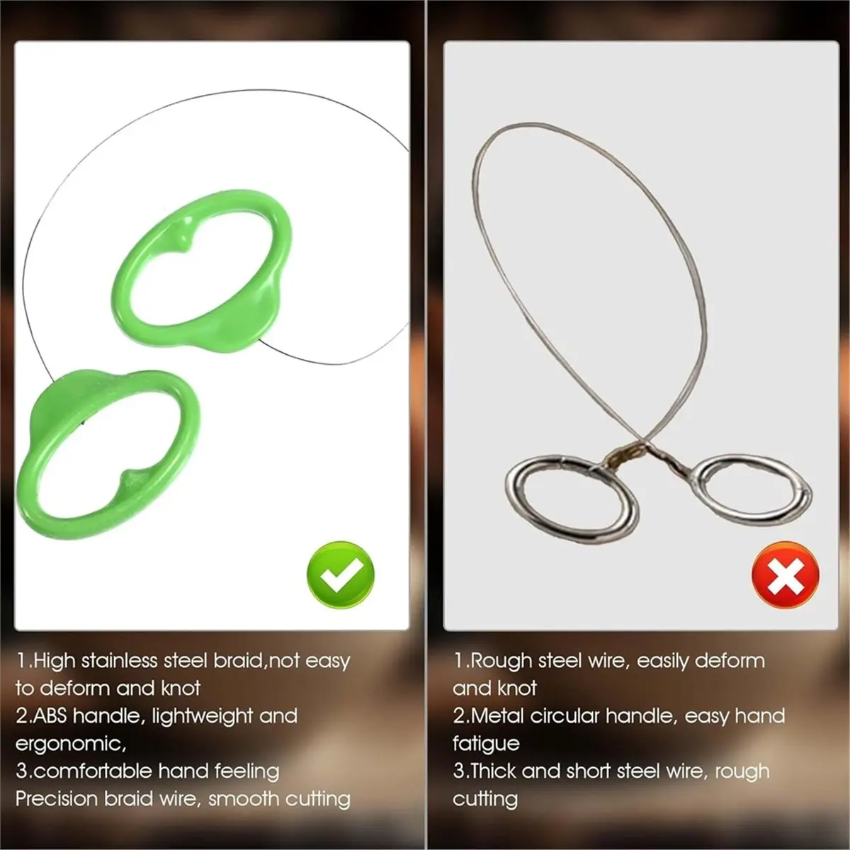 NEW 2Pcs Clay Cutter Clay Sculpting Tools Pottery Wire Tool, Steel Wires Cutter Tools Pottery Wire Cut Off Tool