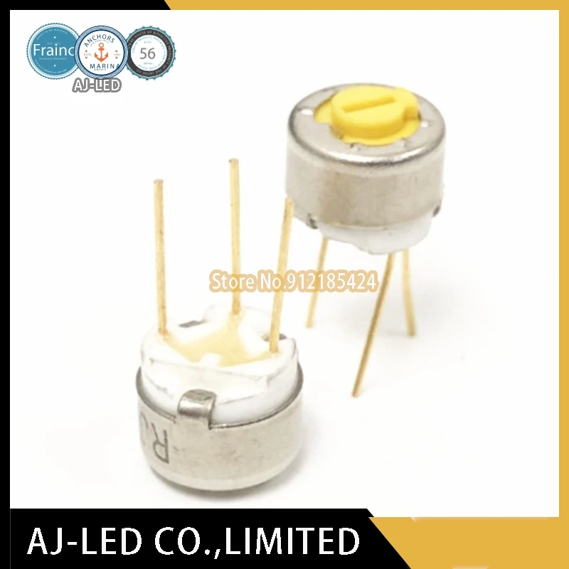 5 개/몫 RJ-6P100 10R RJ-6P101 100R RJ-6P104 100K RJ-6P200 20R RJ-6P203 20K RJ-6P204 200K RJ-6P501 500R RJ-6P502 5K RJ-6P503 50K