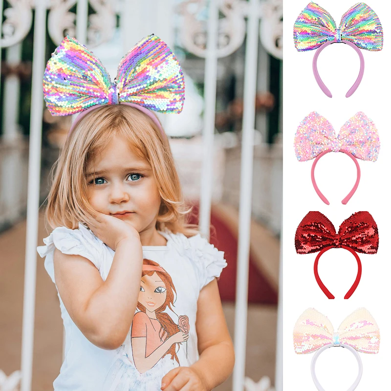 女性と女の子のための大きな弓のヘッドバンド,フェスティバルパーティーのヘッドギア,コスプレトラベルブティック,ヘアアクセサリー,9インチ,新しいファッション