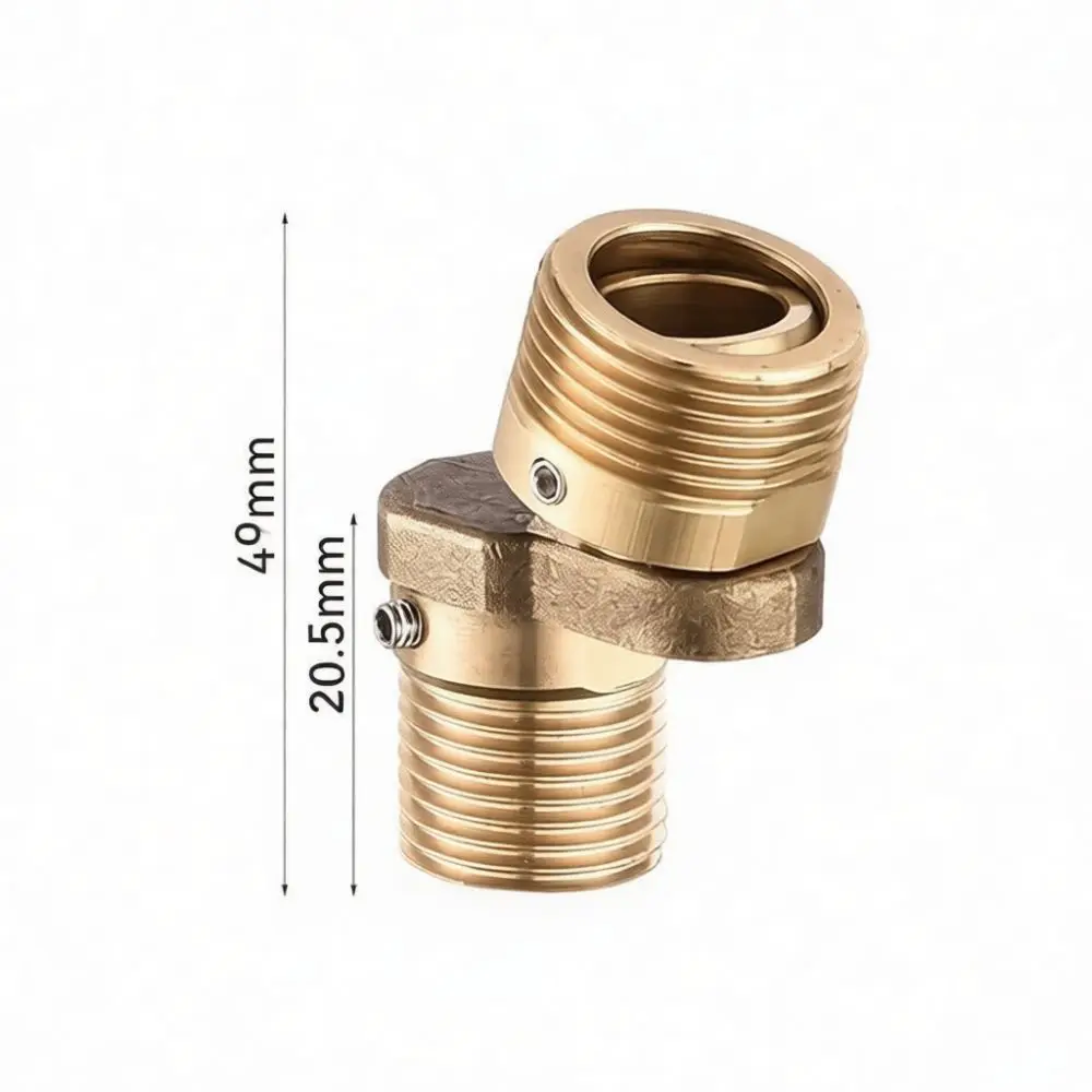 Adjustable Angle Shower Mixer Adapter Brass Universal Curved Foot Connector Plumbing Fitting Bathroom Pipe Fixing Hardware