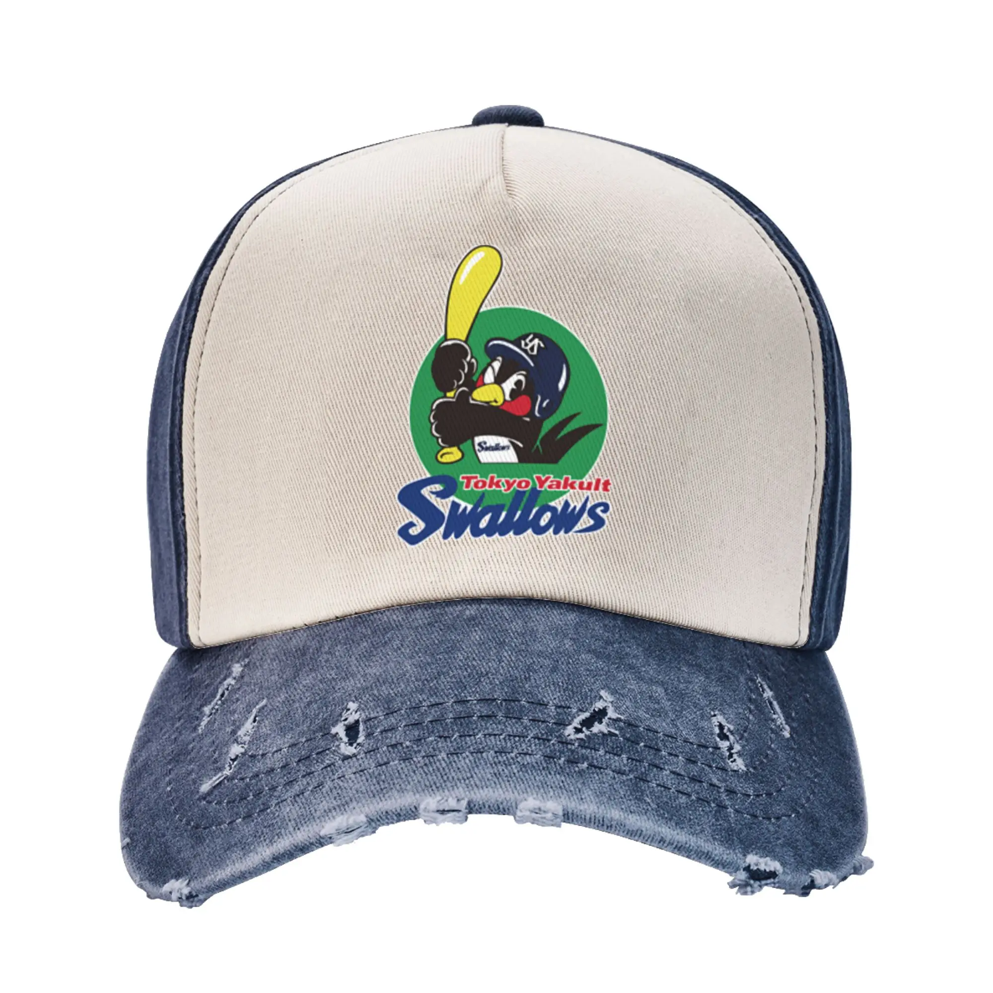 bone-de-beisebol-casual-com-logotipo-tokyo-yakult-swallows-para-jovens-com-acabamento-lavado