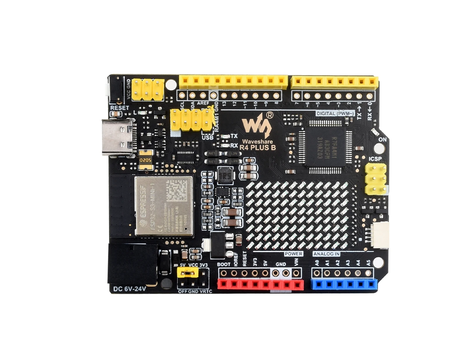 Placa de desarrollo R7FA4 PLUS B: WiFi Arduino UNO R4 mejorado con ESP32-S3, WiFi/BLE de 2,4 GHz, PSRAM de 8 MB, memoria de 16 MB, IoT y HMI P