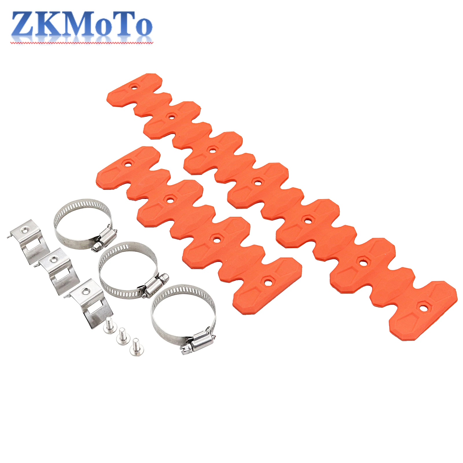 Motorcycle 220mm 400mm Exhaust Head Pipe Muffler Heat Shield Cover Guard For Beta RR 350 390 430 480 4T KTM EXCF SXF SMR 250 350