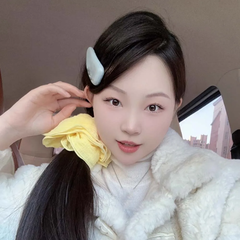 

Korean Style Large Intestine Head Rope Elastic Solid Color Hair Tie Sweet 4-layer Hair Bands Ponytail Holder Spring