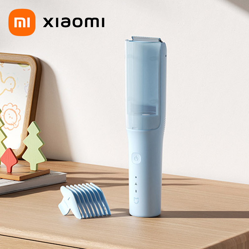  Xiaomi Mijia Children Hair Clipper With Hair Suction Function 60min Endurance IPX7 Waterproof Round Bead Knife Tip Baby Barber 