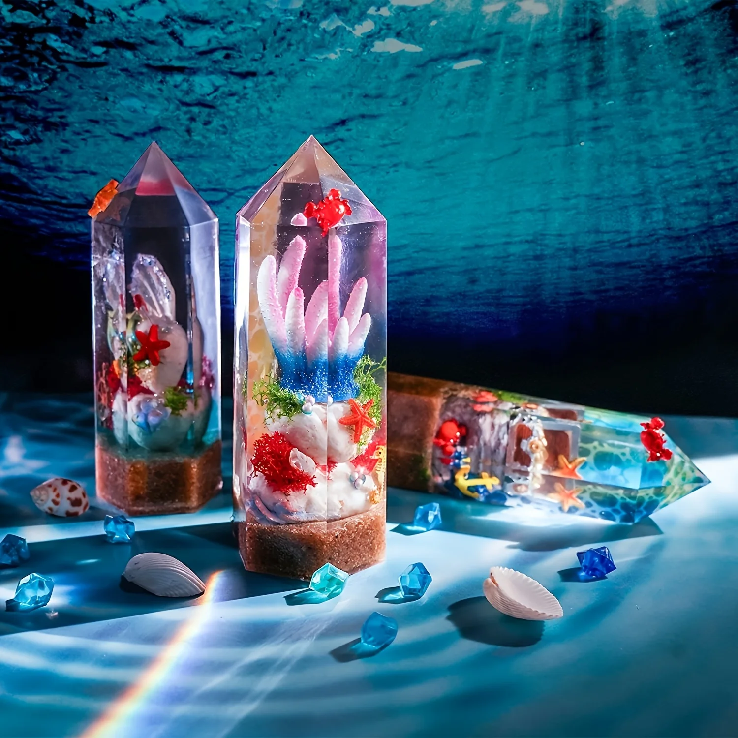 1Pcs Crystal Tower Resin Silic - Flower Preservation Resin review and price