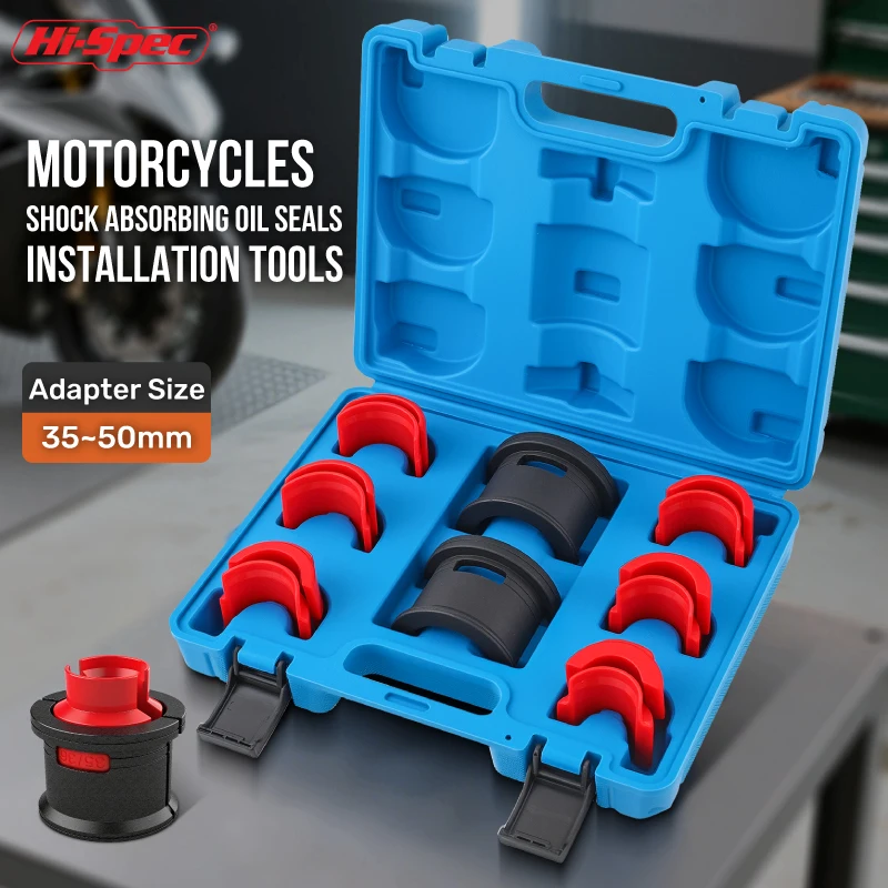 

Hi-Spec Professional Motorcycle Shock Absorber Oil Seal Installation Tool for Automotive Repair and Bike Maintenance