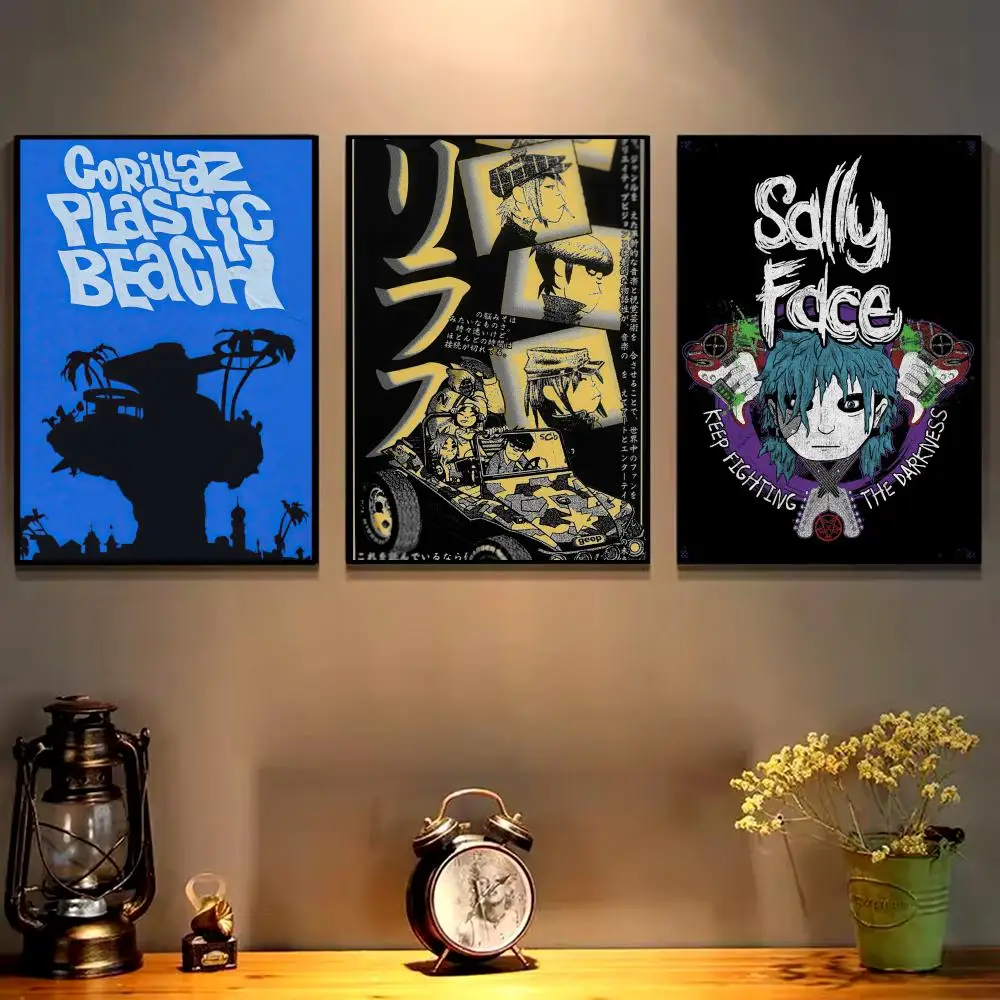 G-gorillaz Demon Days Poster HD art sticky wall waterproof home living room bedroom bar aesthetic decoration