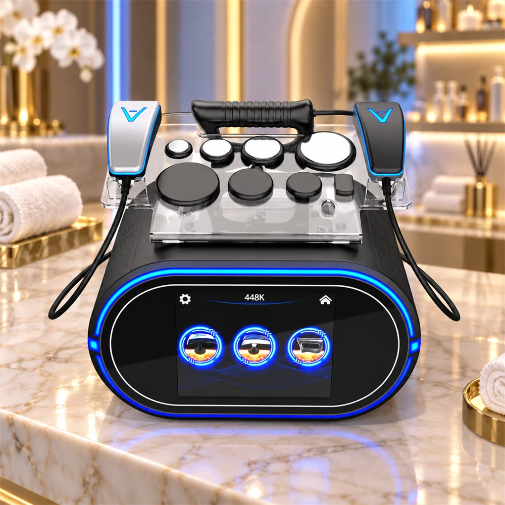 Latest Tecar 448k Body Slimming Machine Skin Tightening Smooth Wrinkles Face Equipment Massage Weight Lose Beauty Machine