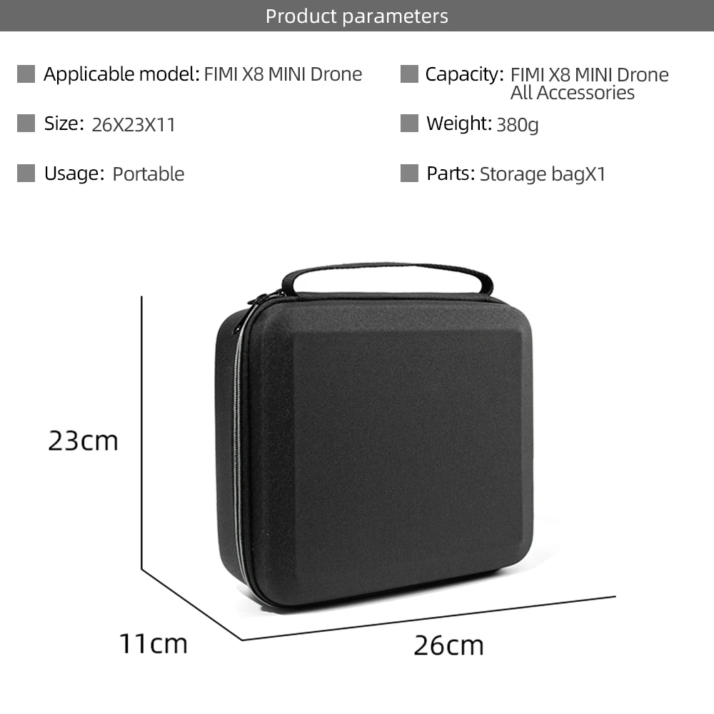 FIMI X8 Mini Bag Outdoor Travel Shoulder Bag  Fimi X8 mini Body Remote Control Storage Bag Case Drone Accessories