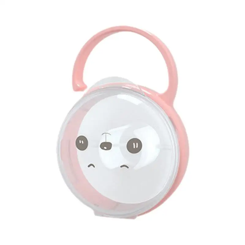 Baby Pacifier Box Pacifier Clip Safe PP Plastic Soother Container Holder Box Portable Cartoon Pacifier Storage Box Nipple Case