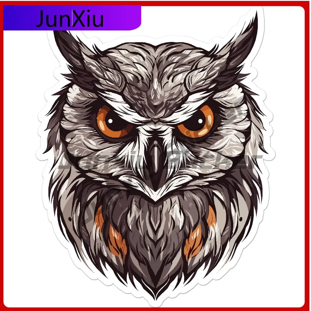 

Owl Head Vinyl Funny Top Quality Modern Window Decal Decoration Waterproof Car Laptop Bumper Auto Exterior Gift