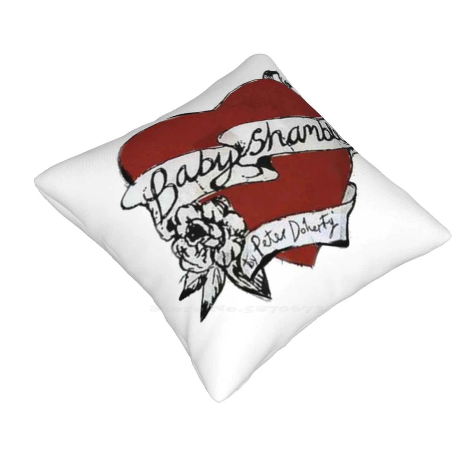 Babyshambles , Pete Doherty , Heart Tattoo Design Home Sofa Car Waist Throw Pillowcase Peter Doherty Repeat Pattern