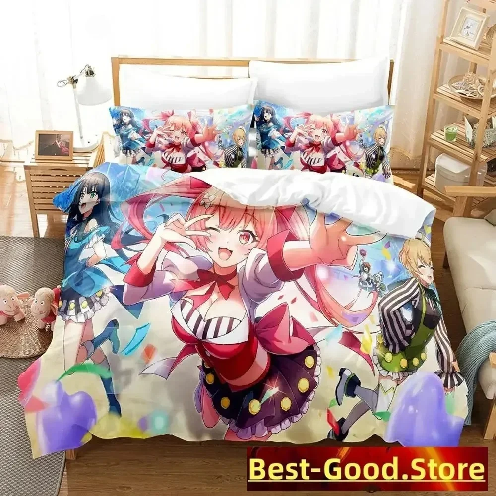 

2023 KonoSuba Bedding Set Printed Bed Set With Pillowcase Bed Duvet Cover Soft Single Double Queen Super King Size Bedroom