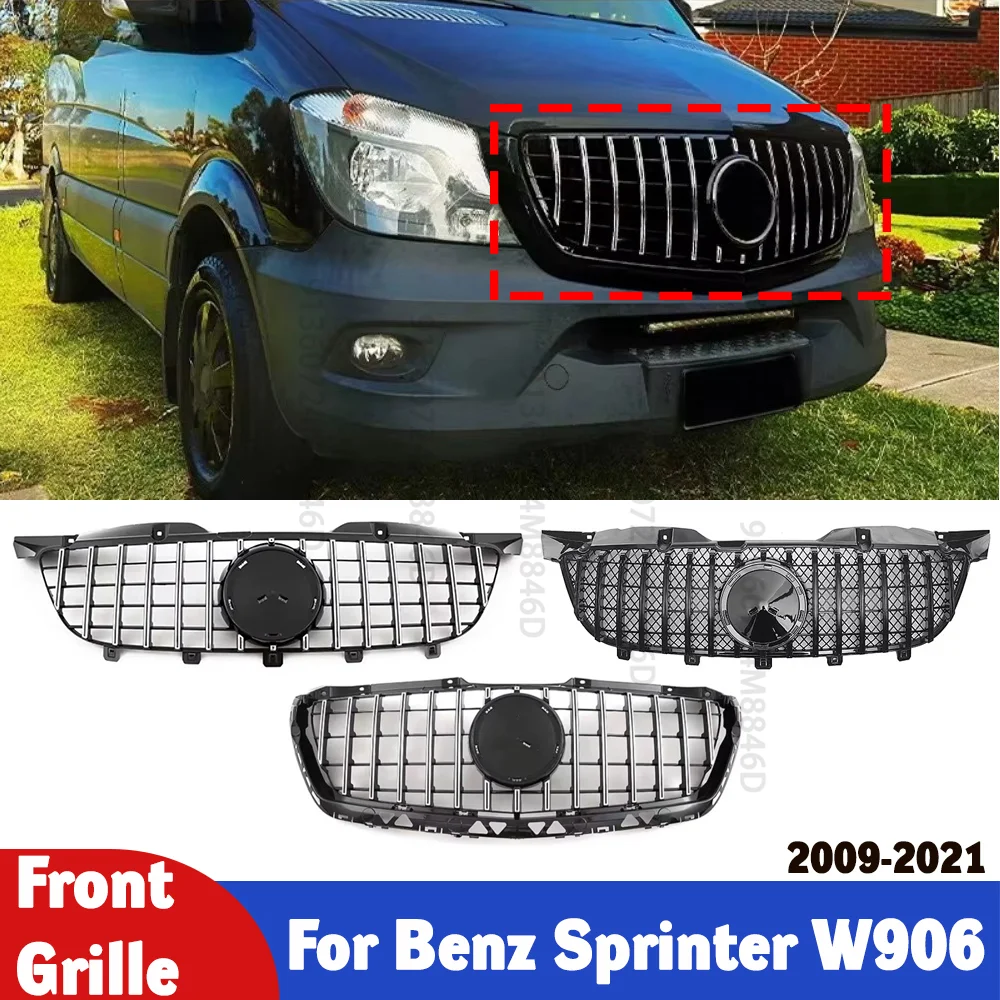 

Front Bumper Grille for Mercedes-Benz Sprinter W906 2009-2021 ABS Replacement Racing Style Grill