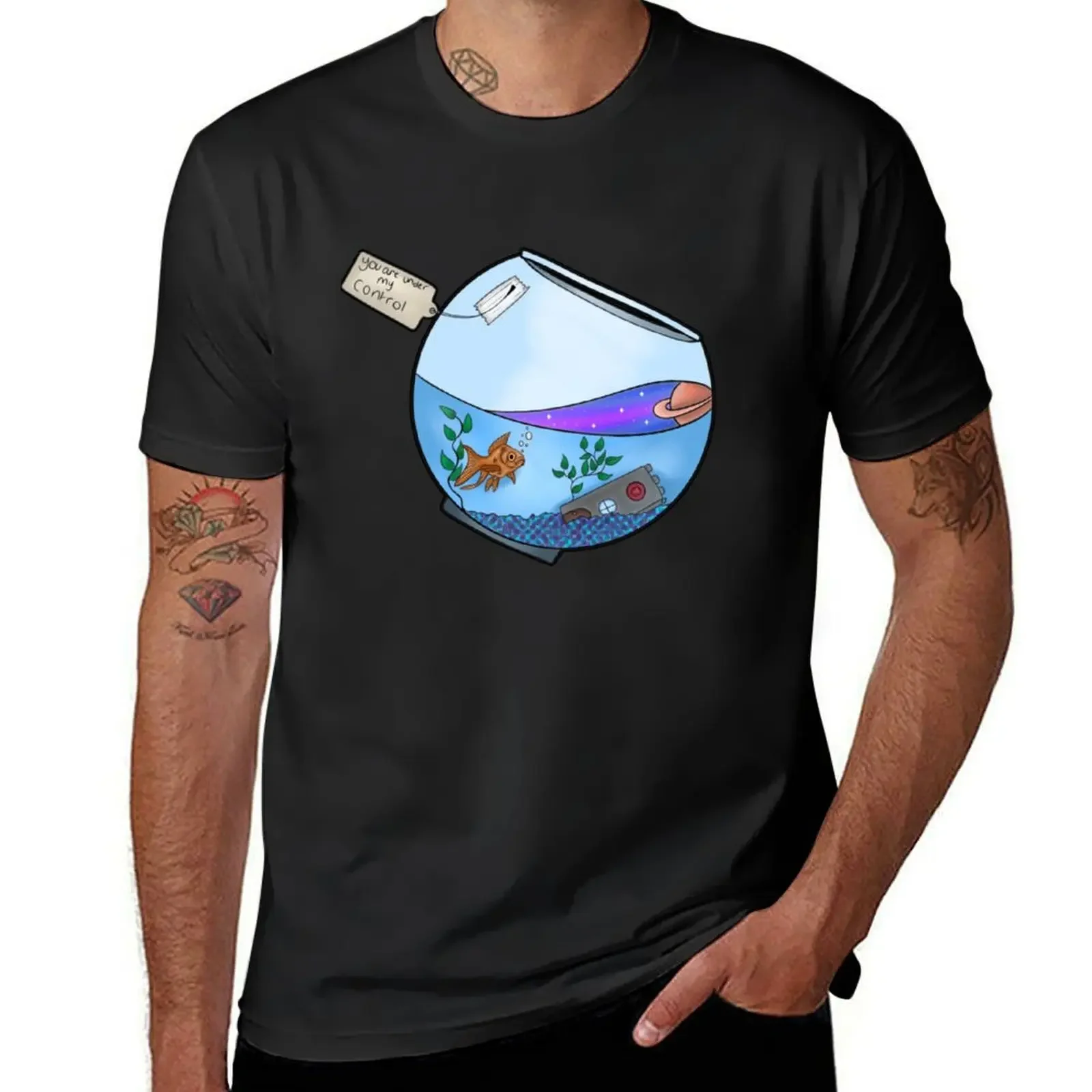 

Shikari goldfish T-Shirt sports fans blue archive men graphic t shirts